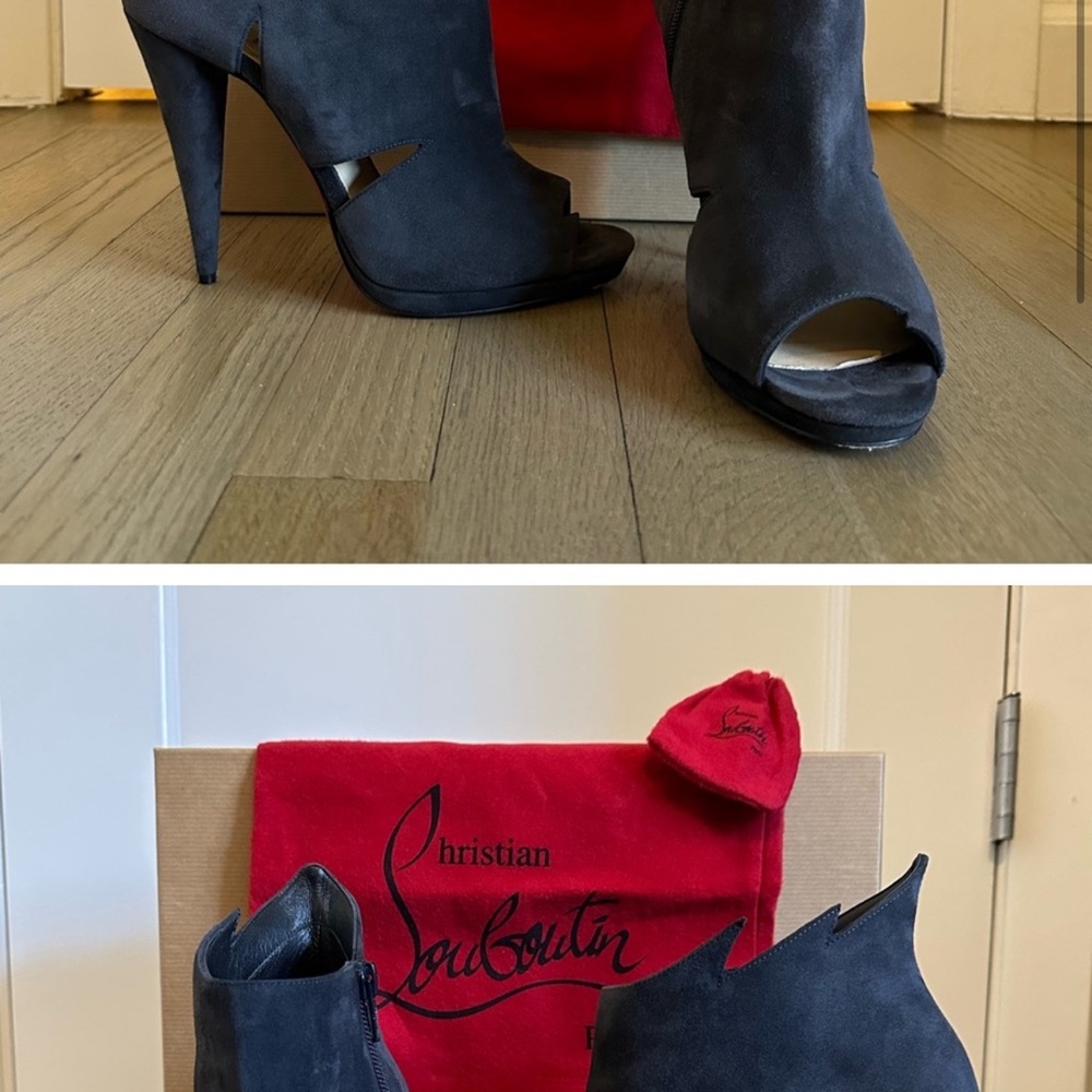 Christian Louboutin Black High Heel Boots